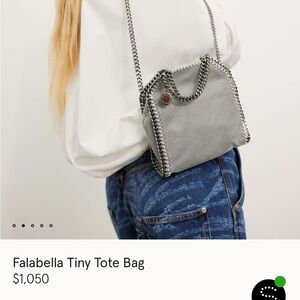 Stella McCartney Gray Chain-Embellished Tote
